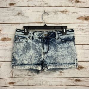 DL1961 Acid Wash Distressed Cuffed Stella Coachella Shorts Y2K 90s